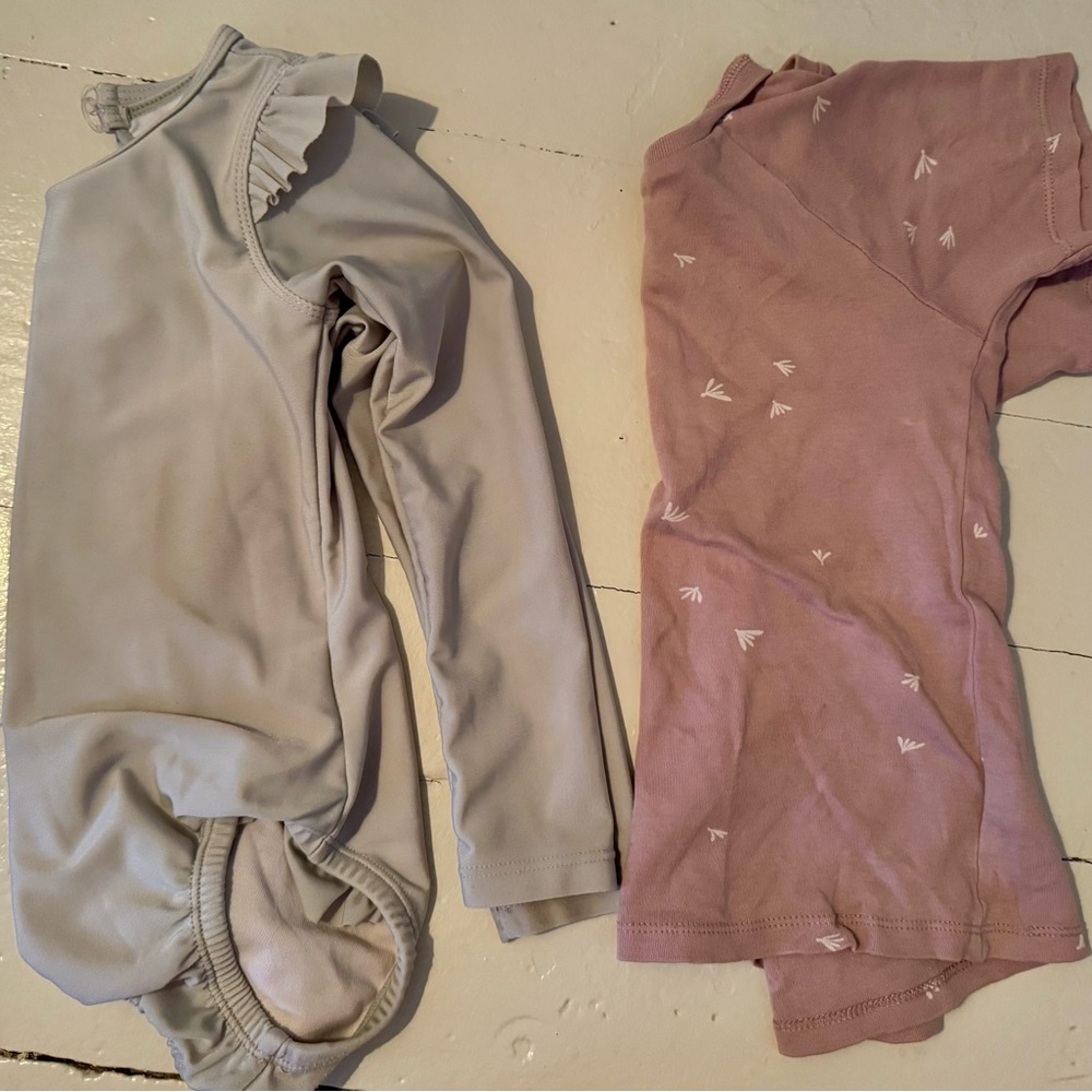 Jamie Kay rash guard size 4 colored organics shirt size 4